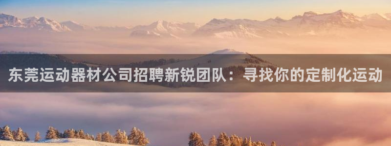 球客岛官网下载软件：东莞运动器材公司招聘新锐团队：寻找你的定